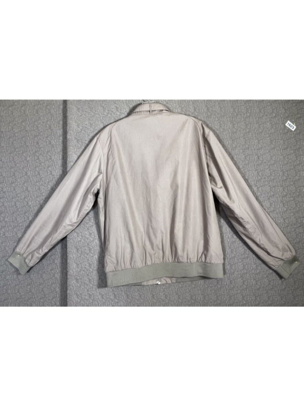 Vintage 90s Members-Only Racing Jacket Lg Khaki Tan Lined Iconic Harrington - Picture 5 of 13
